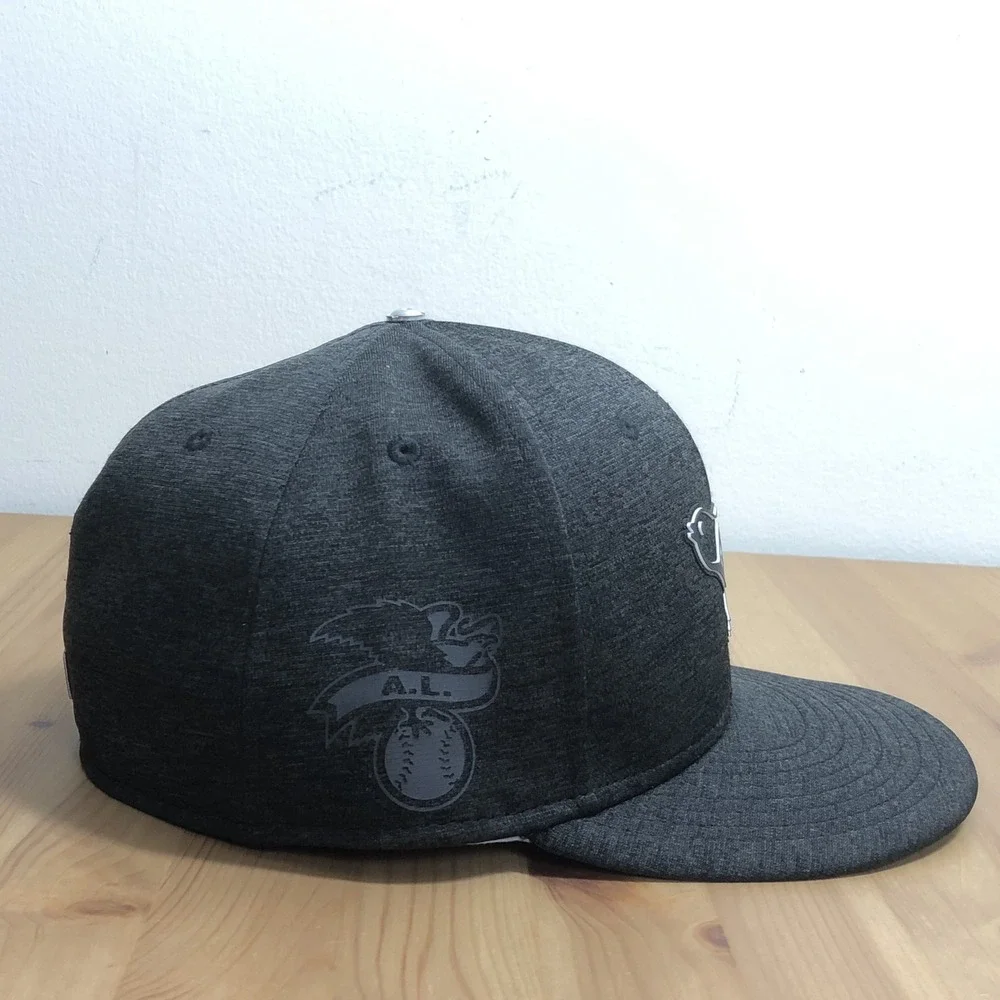Baltimore Orioles O's 50s Bird New Era 59Fifty Fitted Hat 7 1/8 Dark Gray